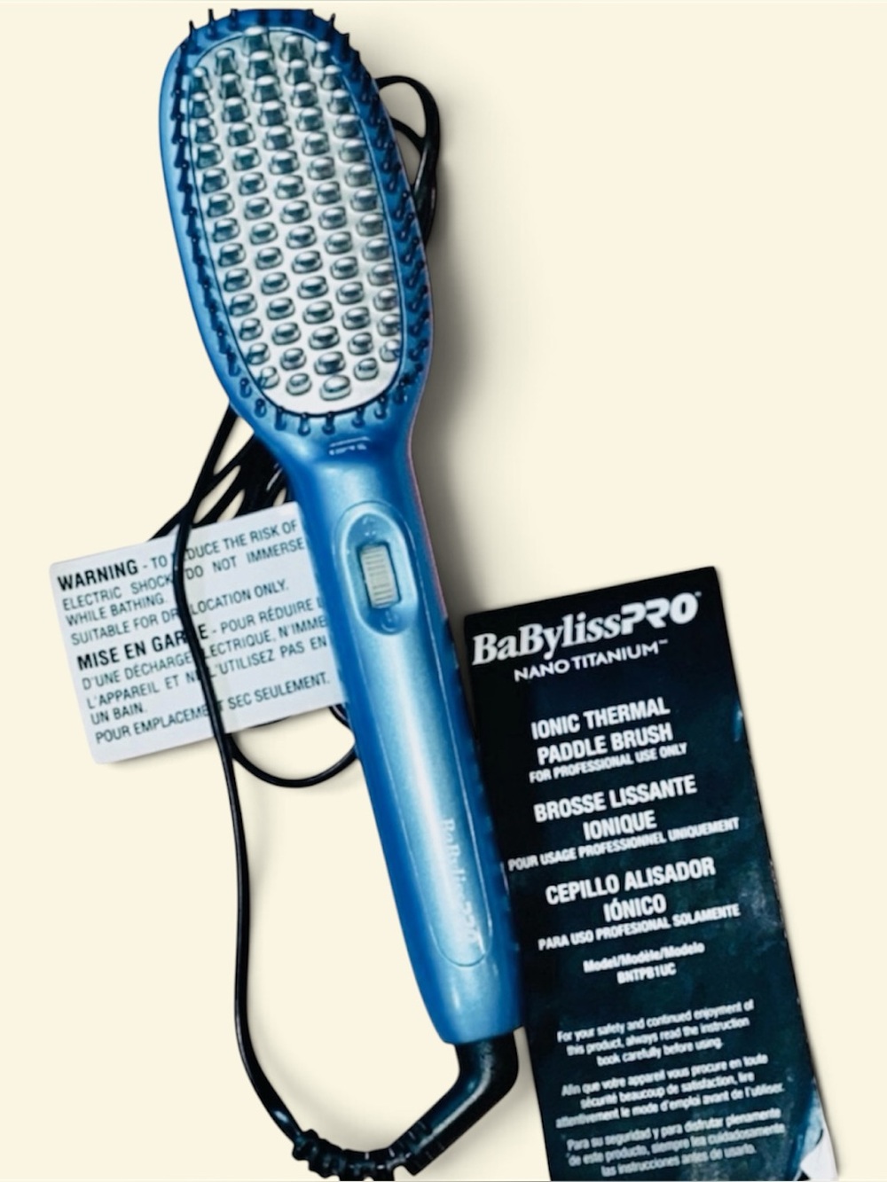 New • BaBylissPro • Nanotitanium
Ionic Thermal Paddle Brush